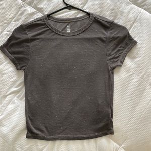 Pacsun gray cropped shirt sleeves - xs